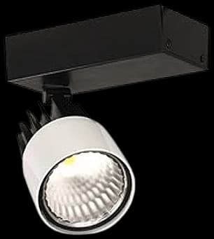 Foco para riel metal y plástico negro con blanco LED 20W - PHFO0054