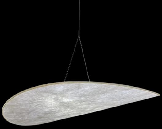 Lámpara colgante fibra de seda Ø 80 cm LED - TOLC0013