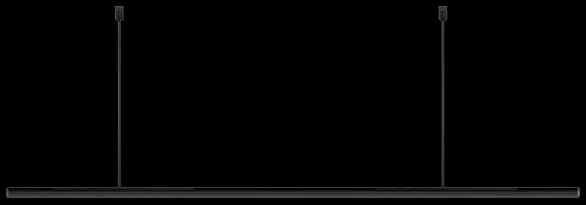 Tubo colgante negro 200 cm - JGTU0001
