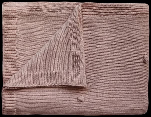 Manta Tejida - Textured Dots Blush