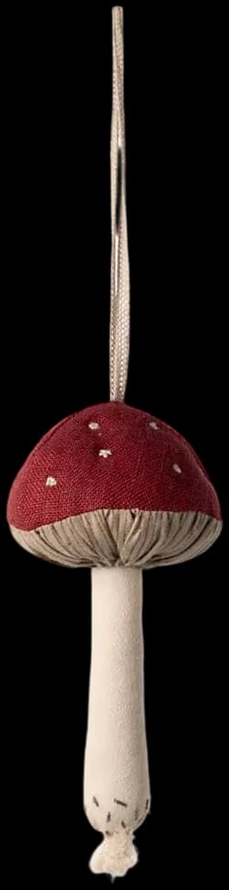 Mushroom ornament - Red
