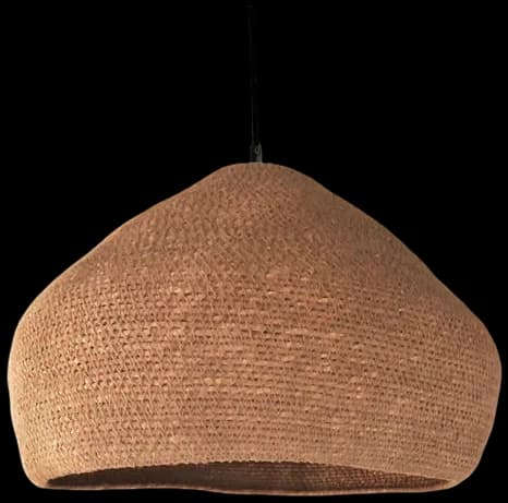 Lampara Colgante fibra natural Ø28x25 - Rose