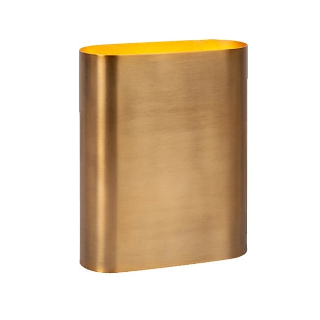 Aplique metal oro mate 16x20 cm 2 luces E14 - LUAP0149