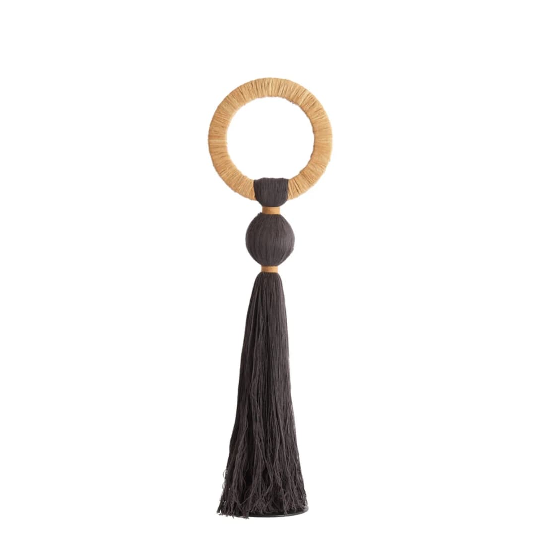 Ornamento raffia Tulum - Dark brown