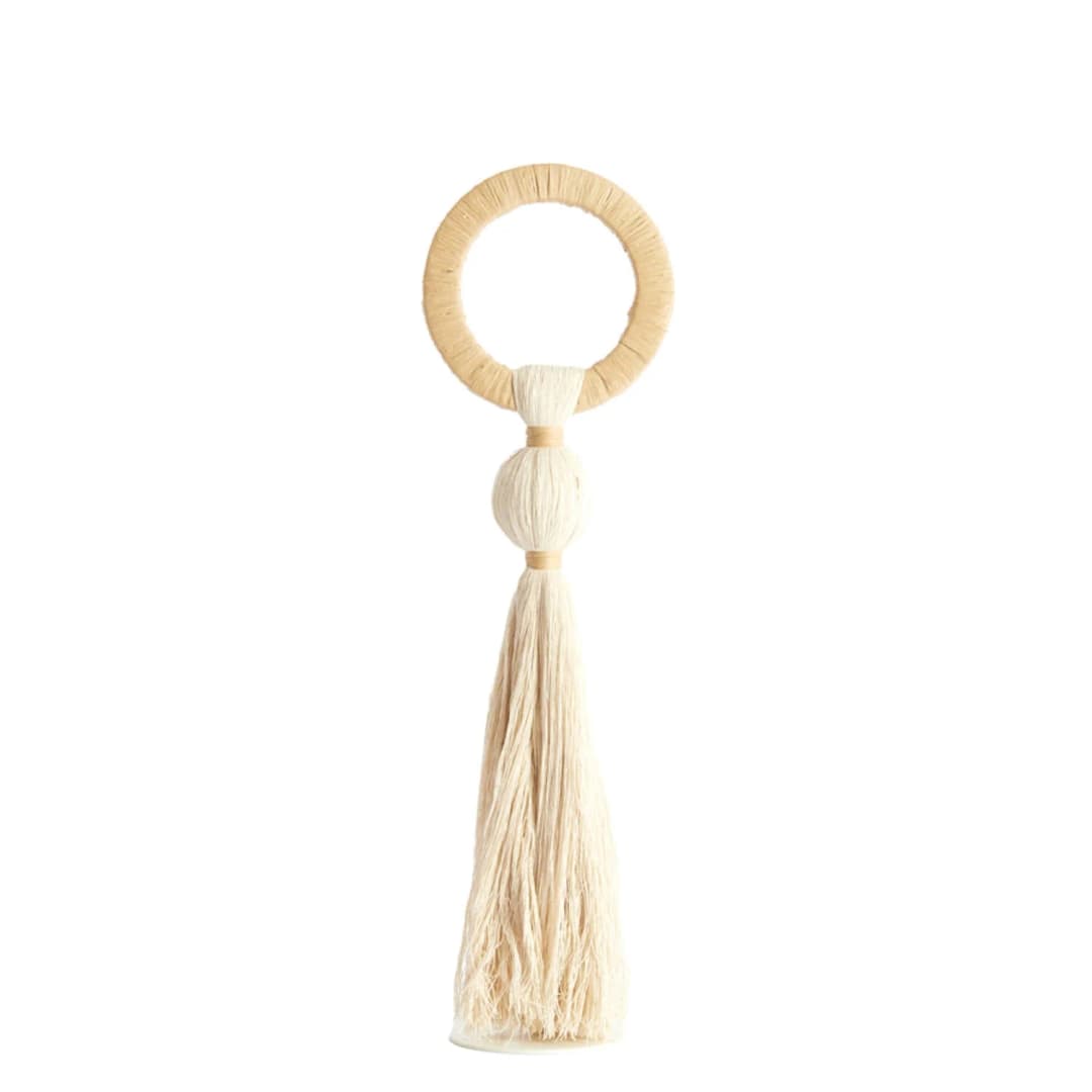 Ornamento raffia Tulum - Cream