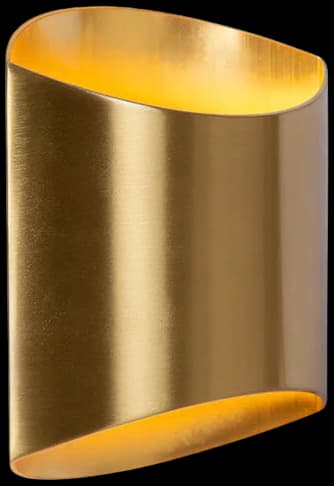 Apliqué aluminio oro mate 16x8x18 cm G9 - LUAP0129