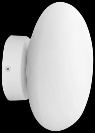 Apliqué metal blanco vidrio empavonado de Ø20x13 cm LED 5W - ONAP0048