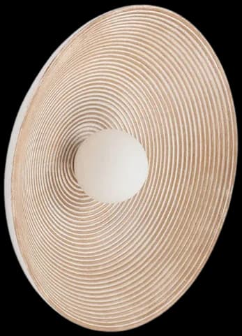 Aplique resina beige G4 Ø26 cm - TOAP0077