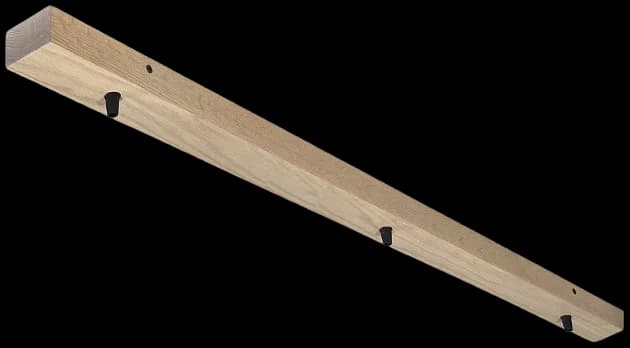 Base de madera para lámpara colgante 120cm 3 perforaciones a 8X50X8 - RBBR0006