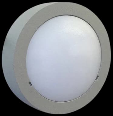 Foco aluminio gris Ø9x2x9 cm 12W LED - LDFO0027