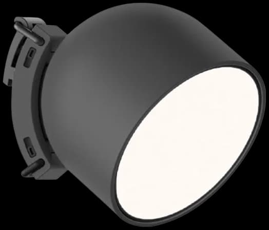 Foco colgante aluminio negro Ø10x10 cm 12W LED - JGFO0001