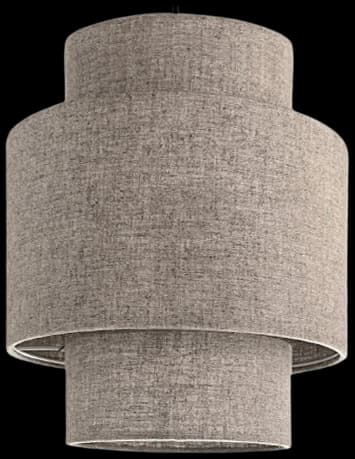 Lámpara colgante lino taupe Ø30 cm E27 - OPLC0069