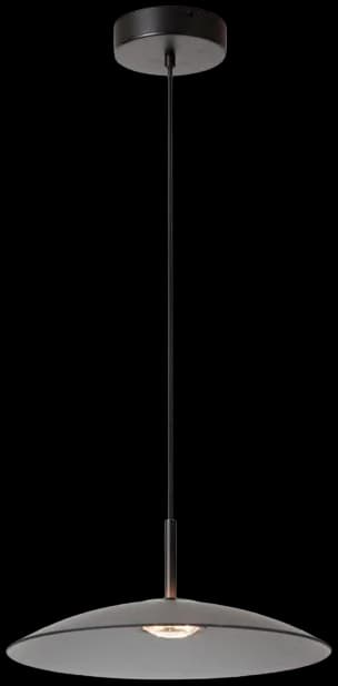 Lámpara colgante vidrio negro humo Ø40 cm LED 11 W - LULC0281