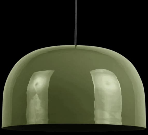 Lámpara colgante metal verde olivo Ø40x23 cm E27 - PGLC0003