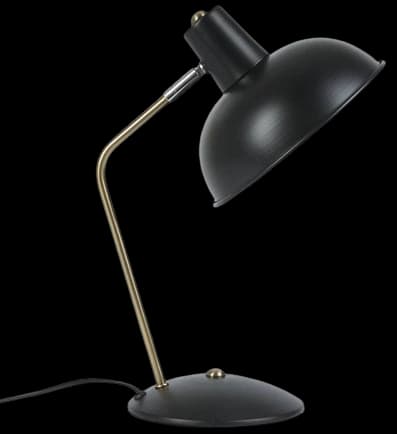 Lámpara sobremesa metal negro bronce Ø19x37,5 cm E14 - PGLS0016