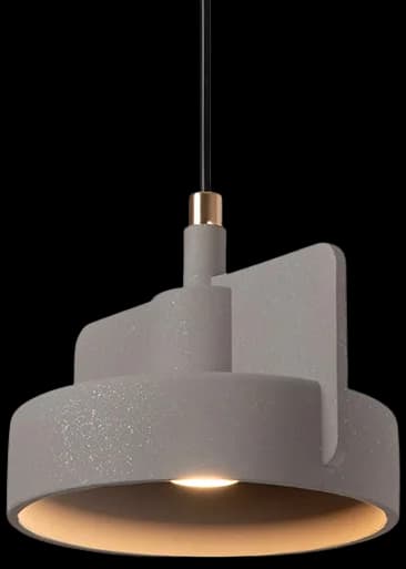 Lampara colgante hormigón gris Ø25 cm E27- LULC0289