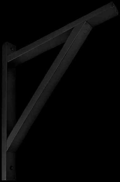 Soporte de lámpara para muro madera Color Negro 30x32 cm - RESO0004