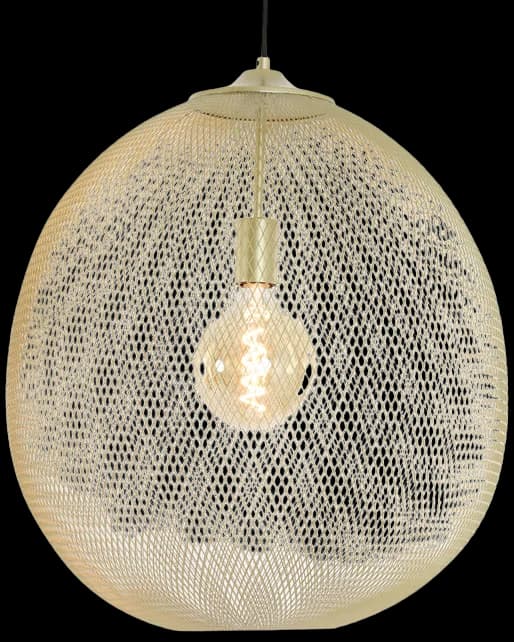 Lámpara colgante metal oro Ø50x58 cm E27 - LLLC0431