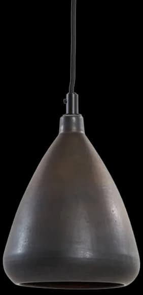 Lámpara colgante metal bronce mate Ø18x20 cm E27 - LLLC0574