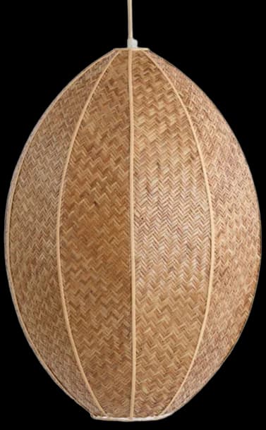 Lámpara colgante ratán café Ø38x51 cm E27 - LLLC0560