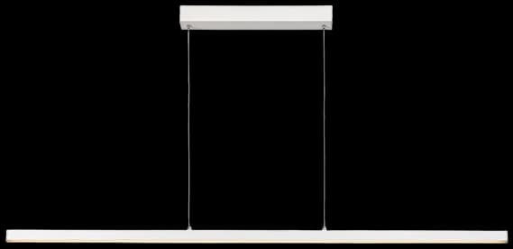 Lámpara colgante aluminio blanco largo 1,185 mt. dimeable LED 30W - LULC0239