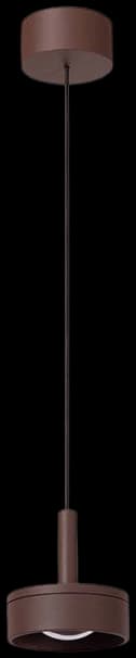 Lámpara colgante aluminio marrón óxido exterior interior IP54 Ø 11 cm 8 W LED - LULC0330