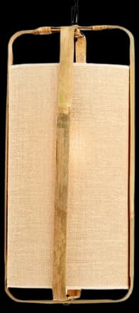 Lámpara colgante bambú natural Ø27x56 cm E27 - LLLC0466