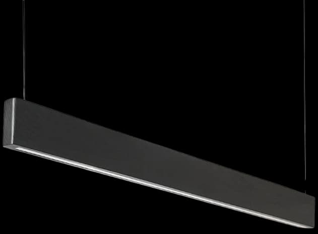 Lámpara colgante madera negro carbón 1,80mt. LED 28.9W - 3000k- RBLC0002