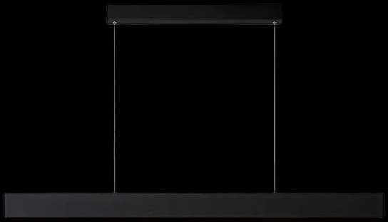 Lámpara colgante metal negro 1,19 mt. LED 36W - LULC0234
