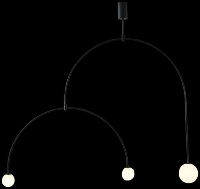 Lámpara colgante metal negro vidrio opal 1.20 cm G9 3 luces - TOLC0027