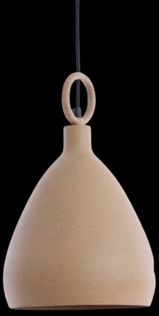 Lámpara colgante metal tierra marrón claro moteado Ø24x37cm E27 - LLLC0569