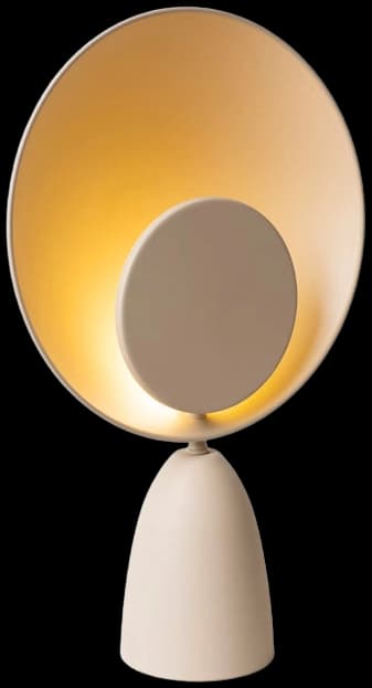 Lámpara de mesa acero taupe Ø25,5 cm LED 8W - LULS0221