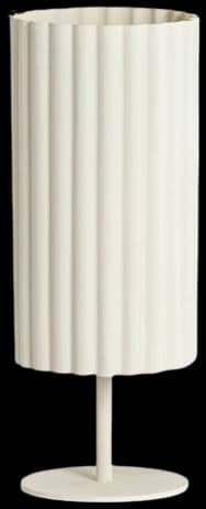 Lámpara de mesa Ø16x42 cm crema - LLLS0389