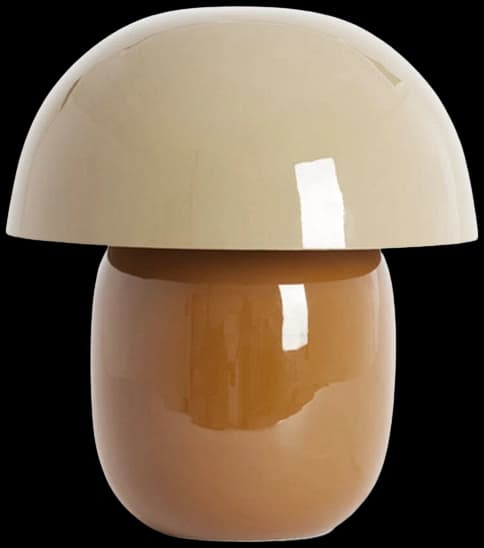 Lámpara de mesa Ø30x34 cm arena+marrón - LLLS0379
