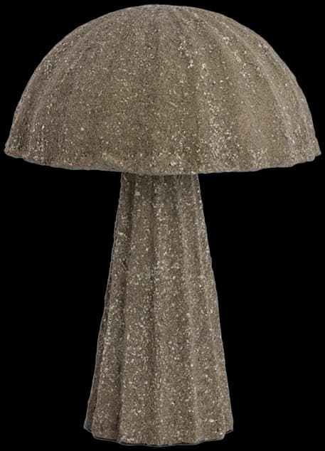 Lámpara de mesa papel mache marrón oscuro Ø28,5x60 cm E27 - LLLS0392