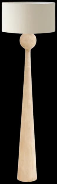 Lámpara de pie madera natural mate Ø18x125 cm E27 - LLLP0084