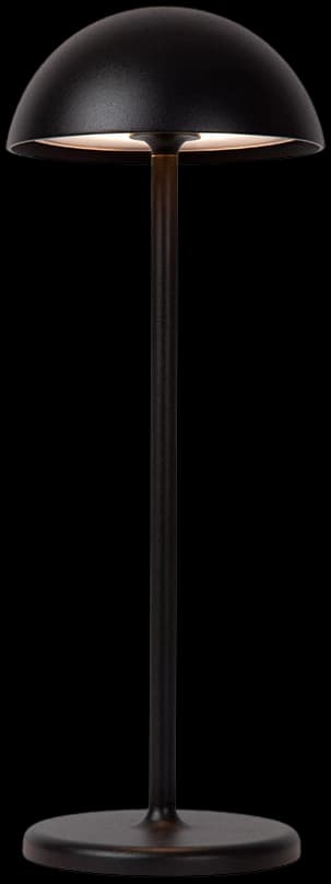 Lámpara sobremesa exterior negro recargable Ø12x32 cm LED 1,5W - LULS0137