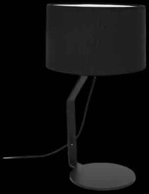 Lámpara sobremesa metal negro con pantalla E27 - KKLS0012