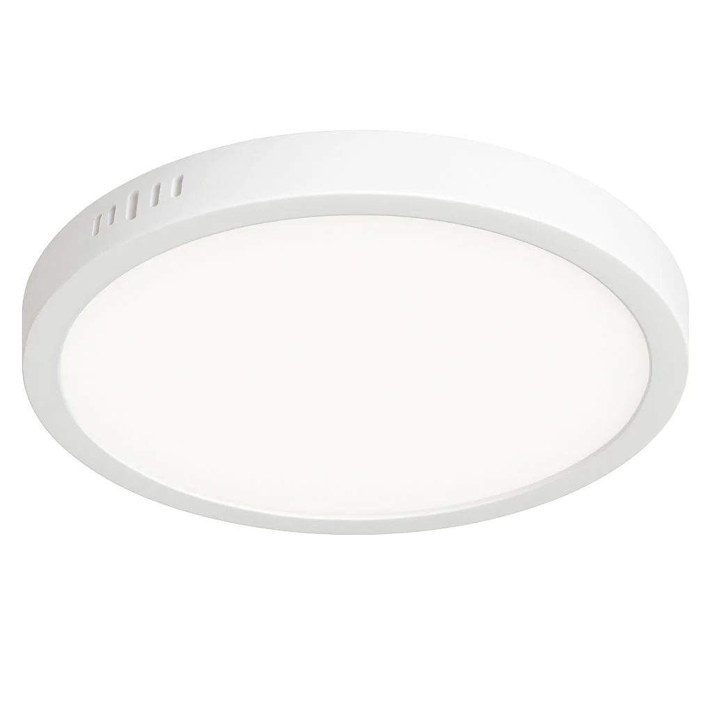 Plafón aluminio blanco Ø28 cm LED 24W - BEPL0004