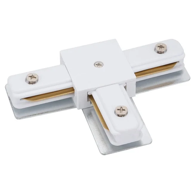Unión tipo T para riel monofásico blanco - DWCO0006