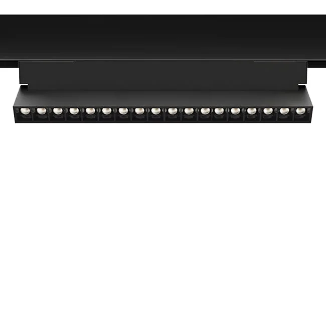 Foco para riel magnético aluminio negro 32,6 cm LED 18W - ARFO0065