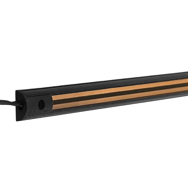Riel magnético ultra mini slim para focos negro 50cm - TORI0001