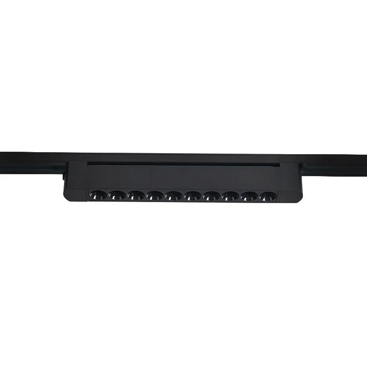 Foco riel monofásico aluminio negro 33,3x3,5x5,5 cm LED 20W - DEFO0004