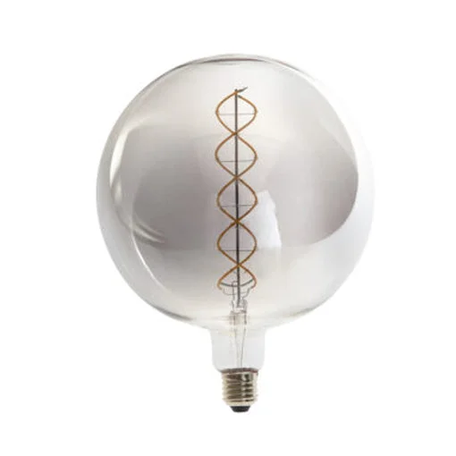 Ampolleta jumbo vintage vidrio humo luz cálida LED 6W E27 - PZAM0008