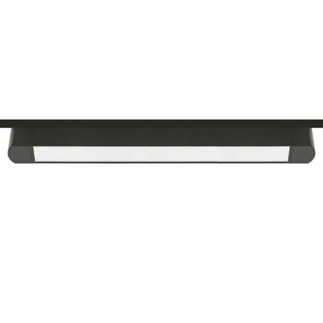 Foco riel monofásico aluminio negro 47,8 cm 30W LED - KOFO0023