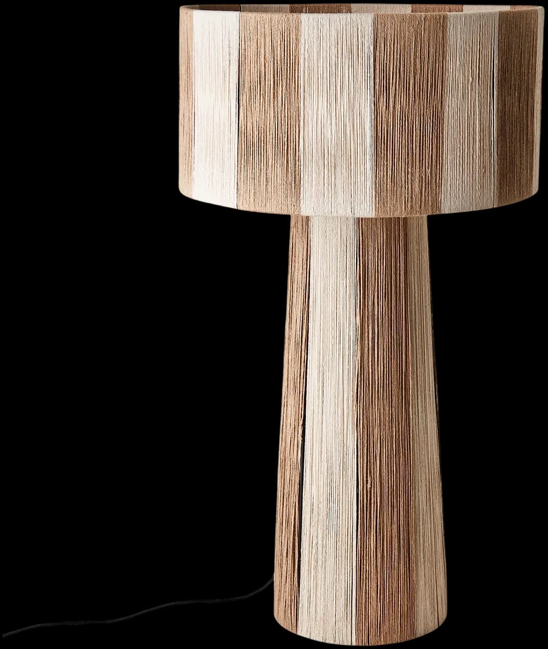Lámpara de Mesa JULLAN L, Marfil/Natural H: 72 cm