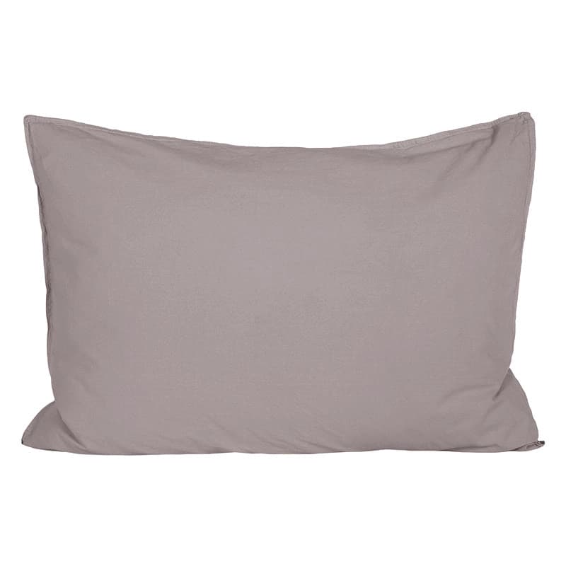 Funda Almohada Algodón Percal Grey