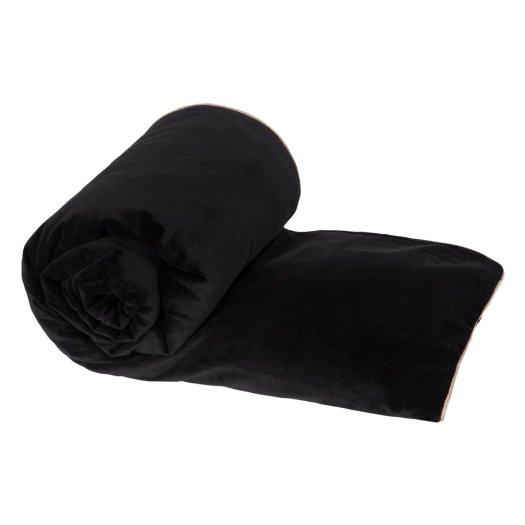 Funda Piecera Velvet New Delhi Noir 85x200 cm
