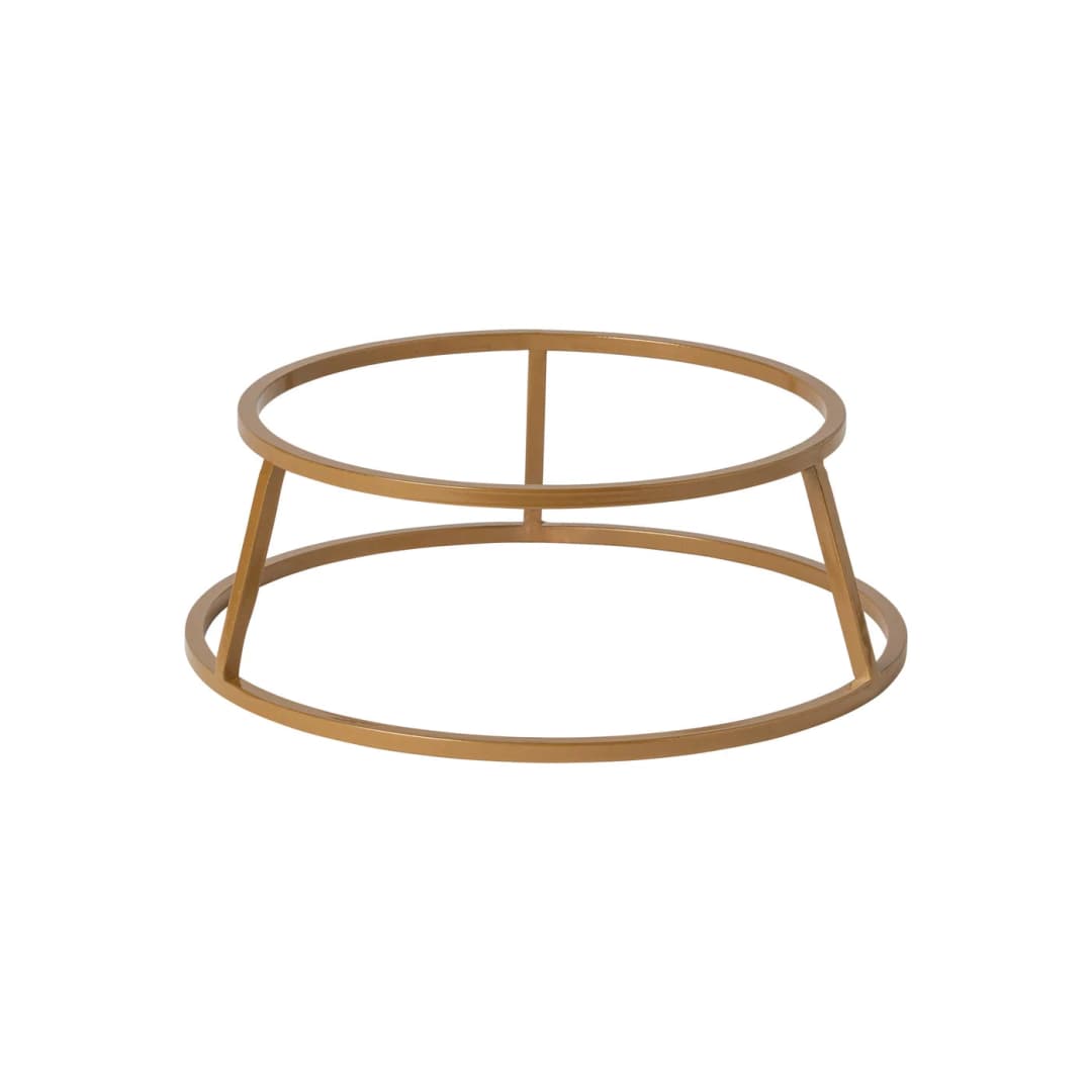 Pedestal Alto Redondo Dorado D23.8 cm H8 cm