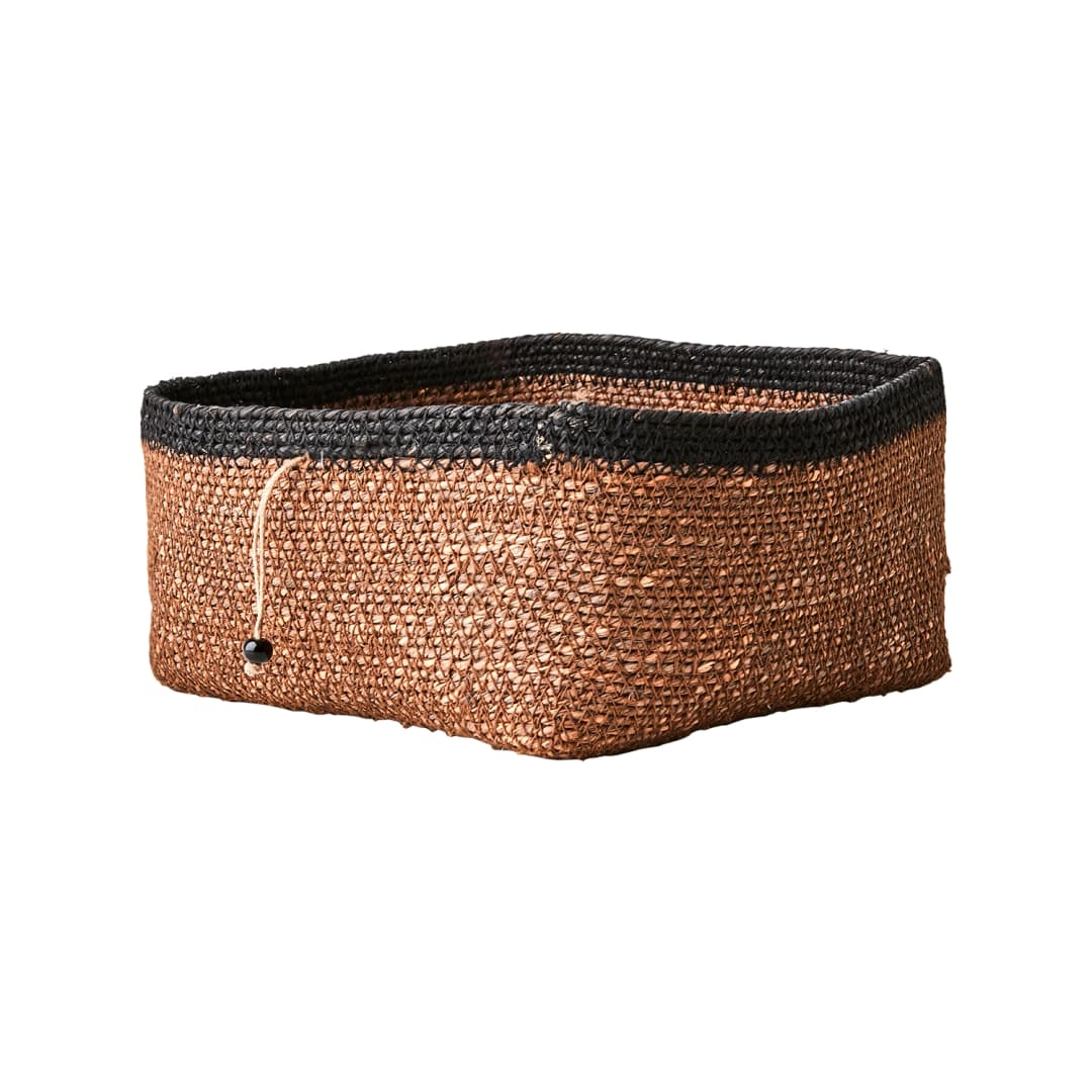 Madiba Cesta Brown/Black Large - 22x22 cm